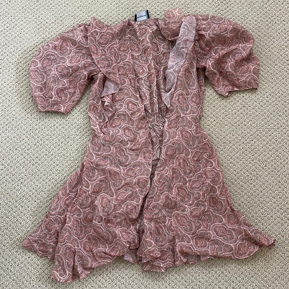 40% silk THE KOOPLES dress size 1 boho style
